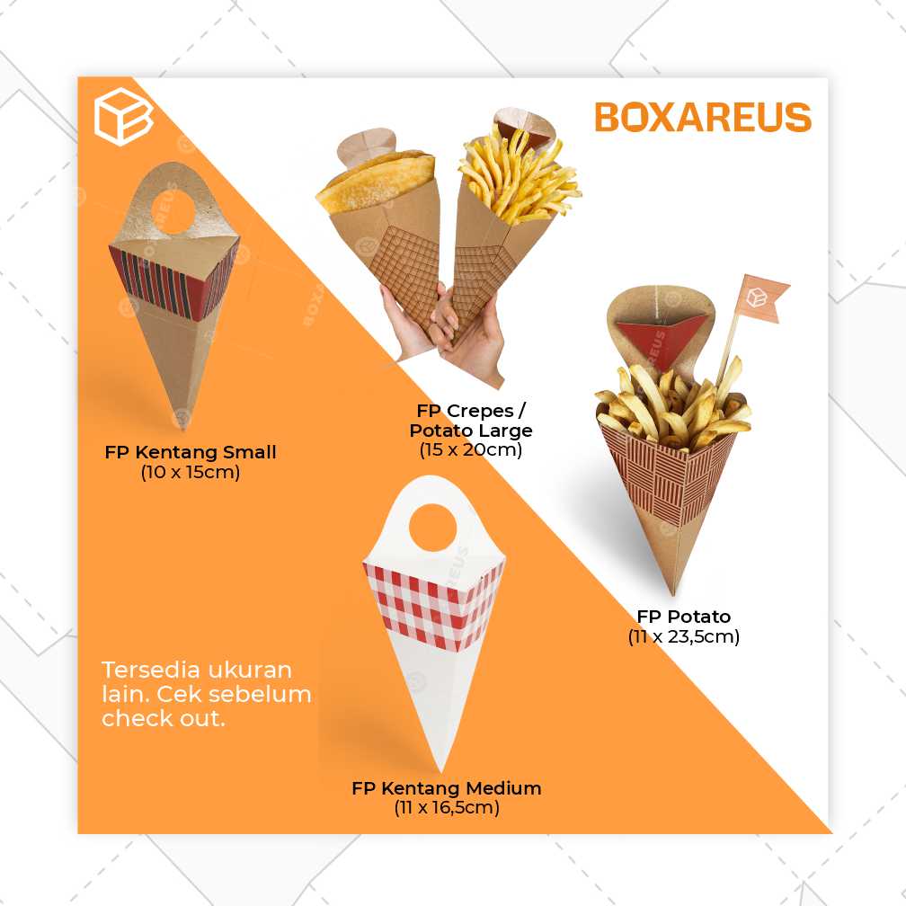 Snack Box / Box Kentang - FP Potato (50 Pc)