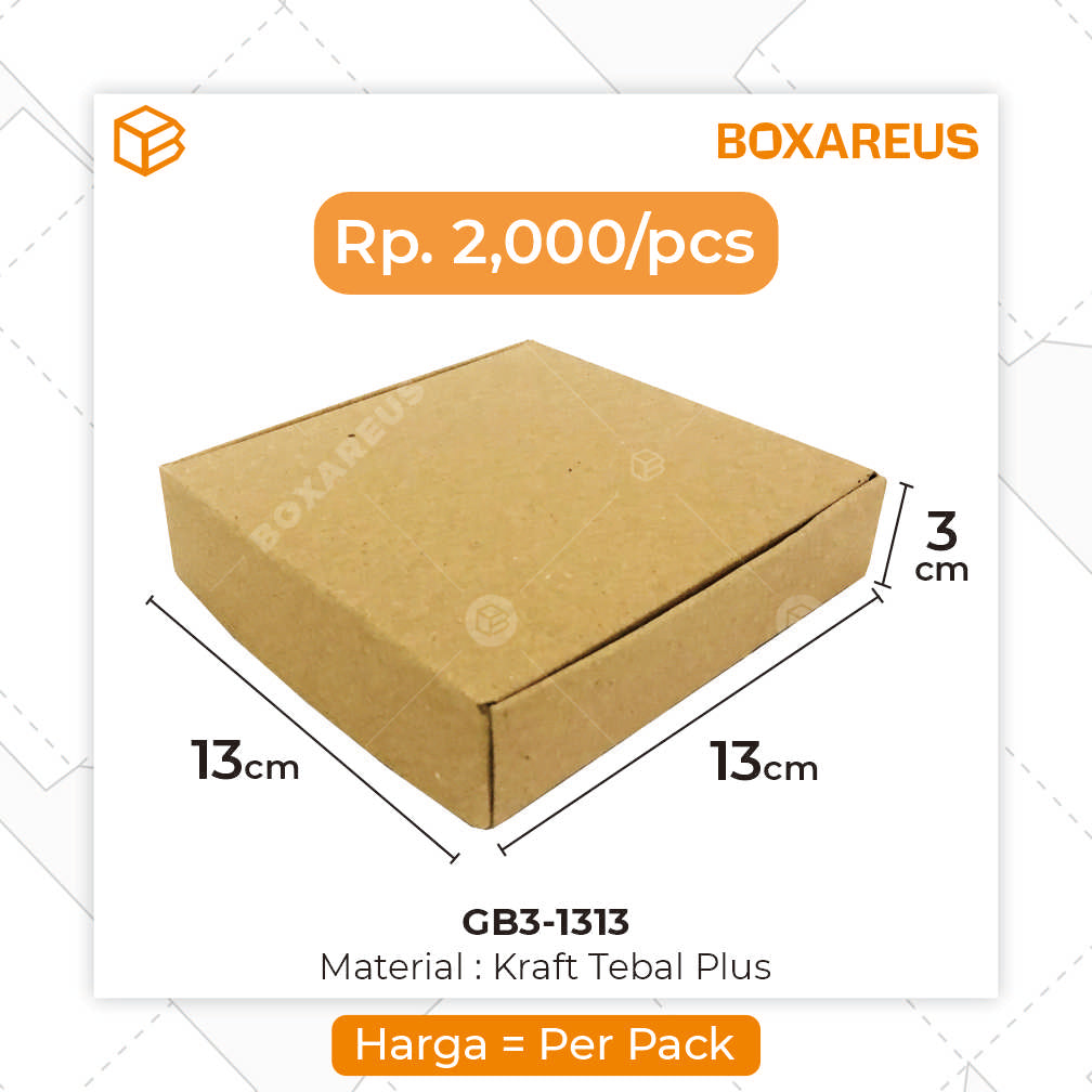 Gift Box - GB3-1313 Brown (20 Pc)