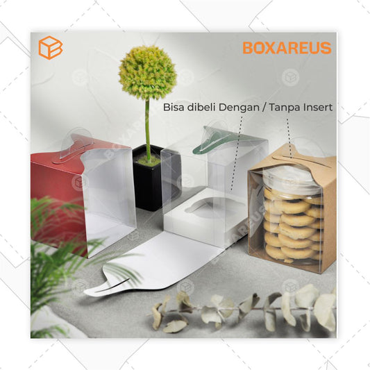 Cup Cake Box - CB101010 Brown + Insert (20 Pc)