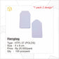 Hangtag Stripes - HTFL07 (100 Pc)