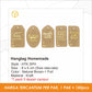 Hangtag Kraft - HTK SPH Home Made (100 pc)