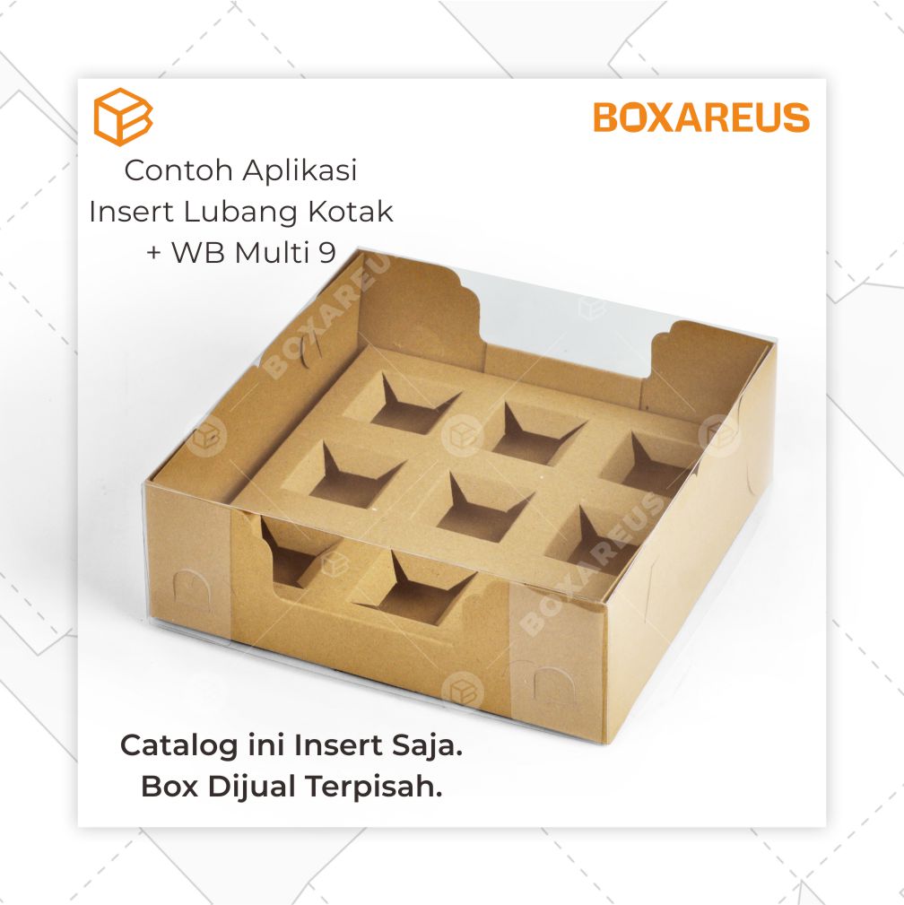 Insert Lubang 9 Cupcake / Muffin - INS CUP 9 (20 Pc)