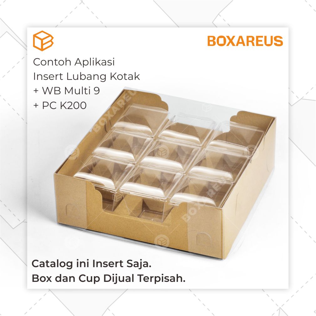 Insert Lubang 9 Cupcake / Muffin - INS CUP 9 (20 Pc)