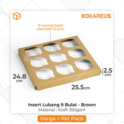Insert Lubang 9 Cupcake / Muffin - INS CUP 9 (20 Pc)