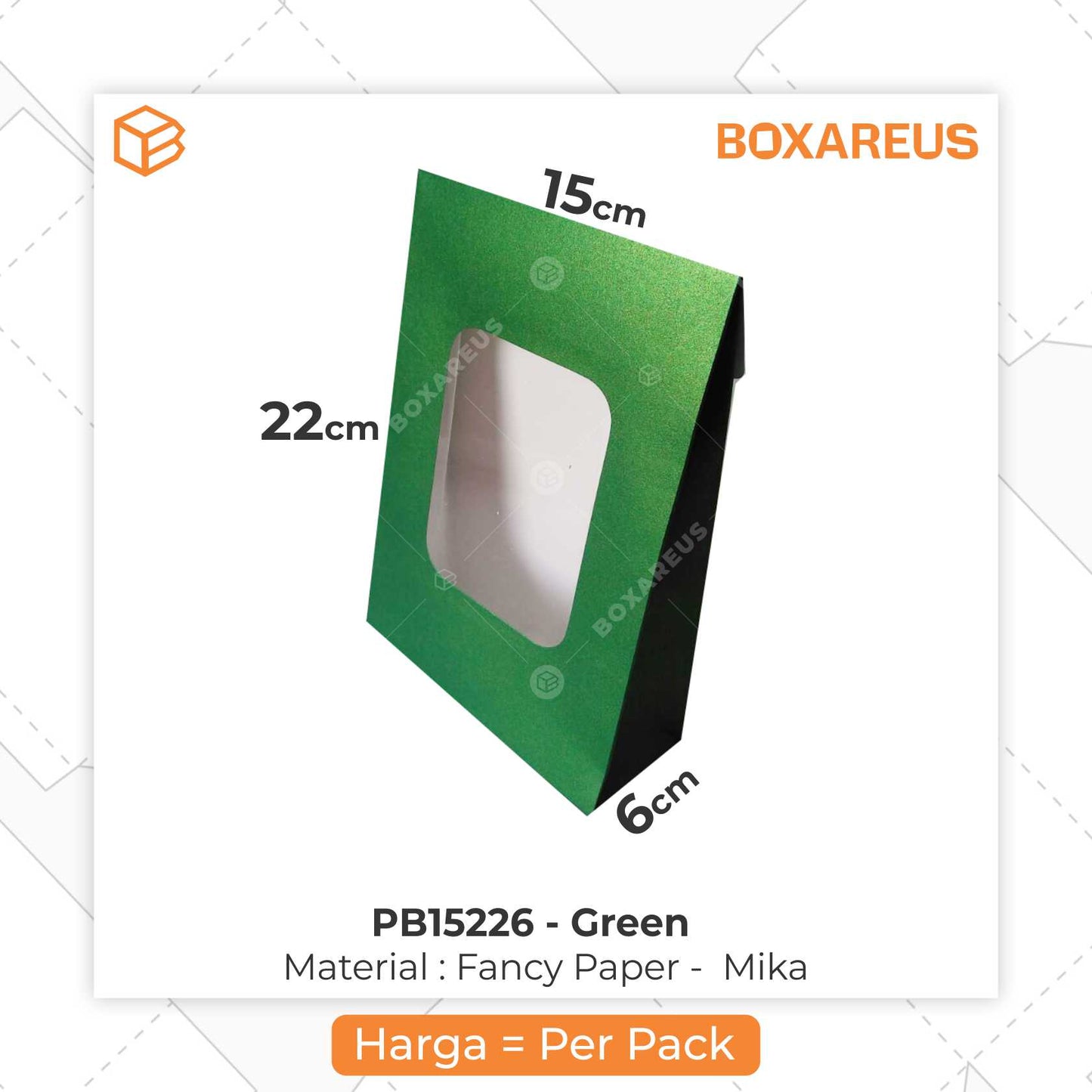 Paper bag - PB15226 Green (20 Pc)