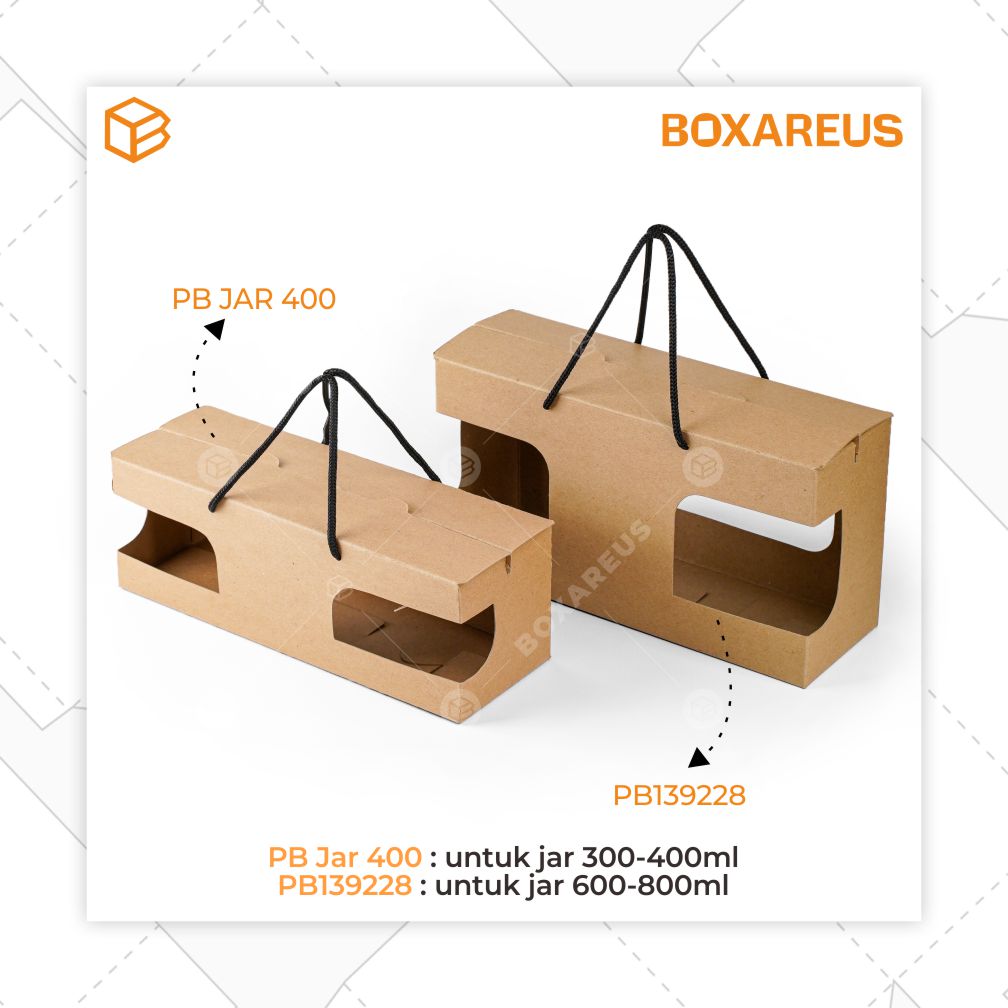 Toples Jar Box - PB Jar 400 (10 pc)
