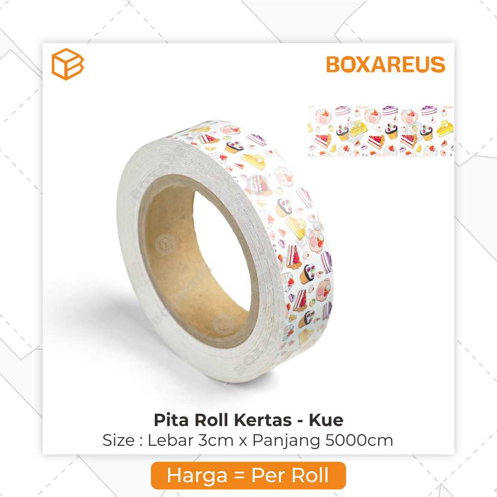 Pita Roll Kertas Motif || 3x5000cm
