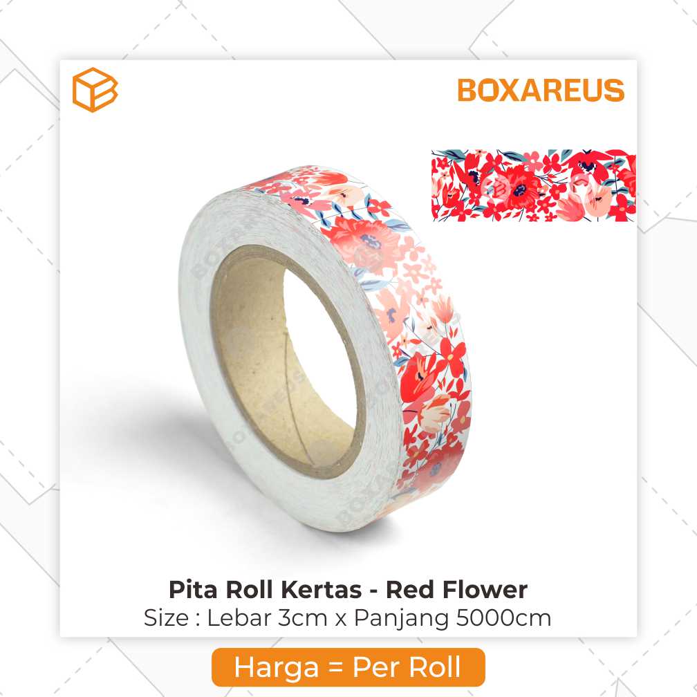 Pita Roll Kertas Motif || 3x5000cm
