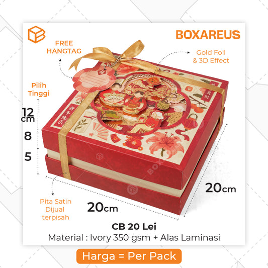 Cake Box - CB 20 Lei T5/8/12 cm Inner Foil (10 Pc)