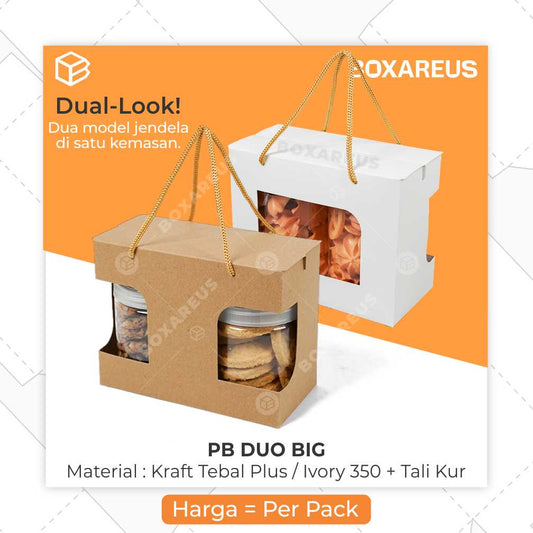 Toples Box Jar - PB Duo Big  (20 Pc)
