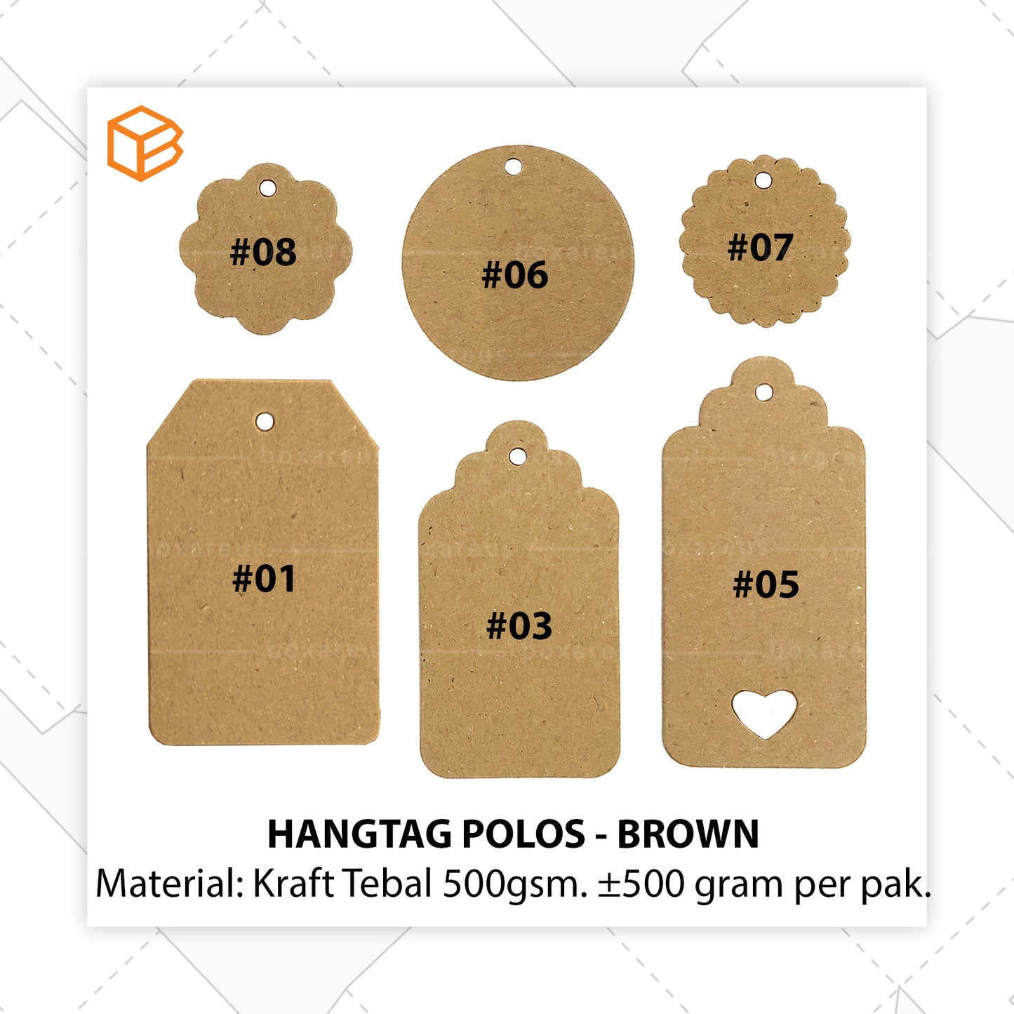 Hangtag Kraft - HTK