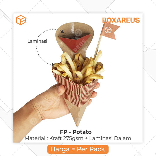 Snack Box / Box Kentang - FP Potato (50 Pc)