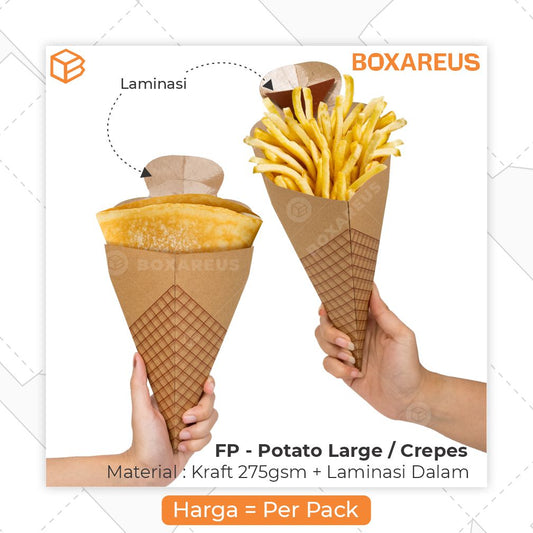 Snack Box / Box Crepe / Box Kentang - FP Crepes (50 Pc)