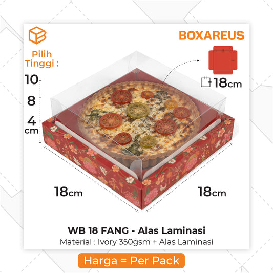 Cake Box - WB 18 Fang Alas (10 Pc)