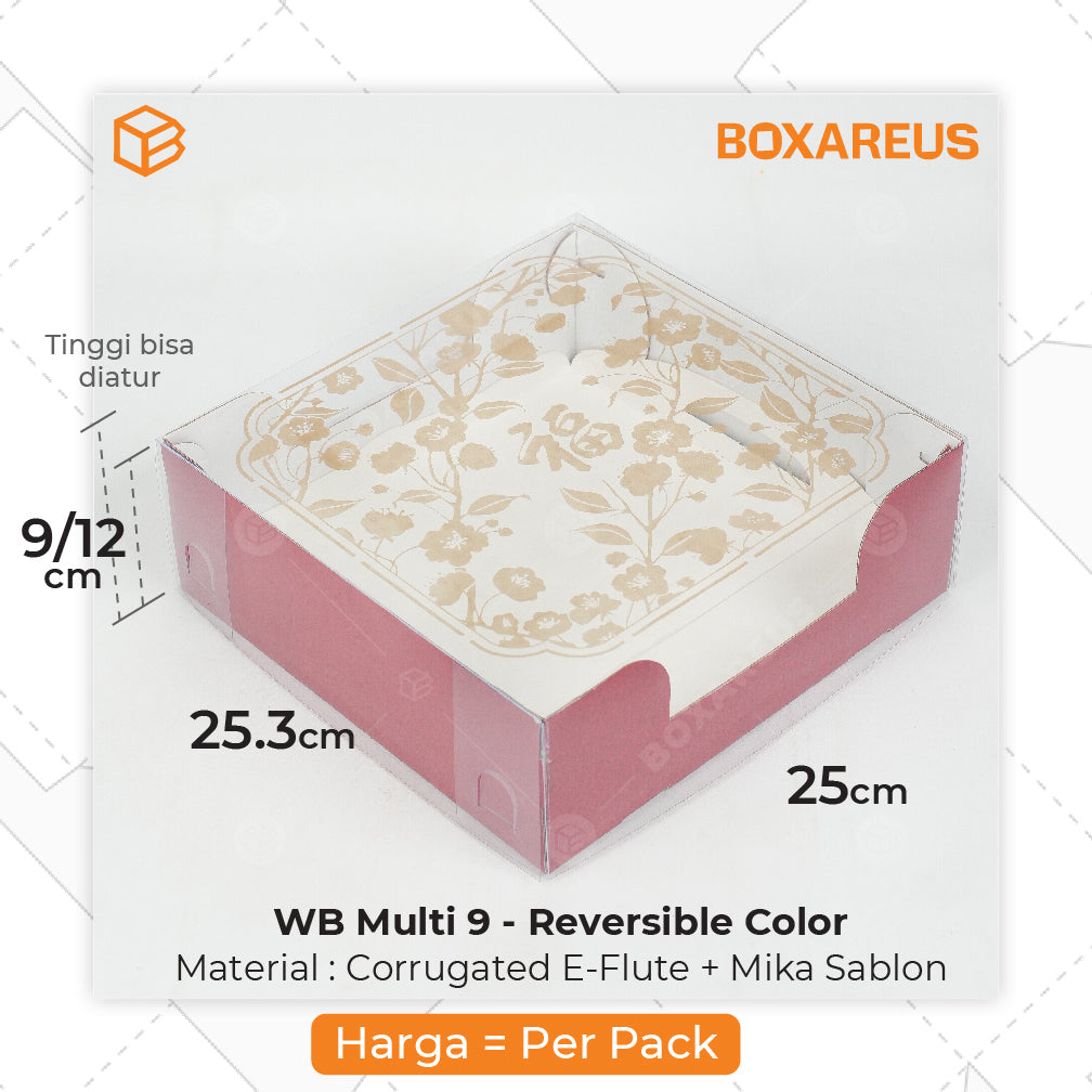 Pudding / Cup Cake Box - WB Multi 9 CNY (5 Pc)