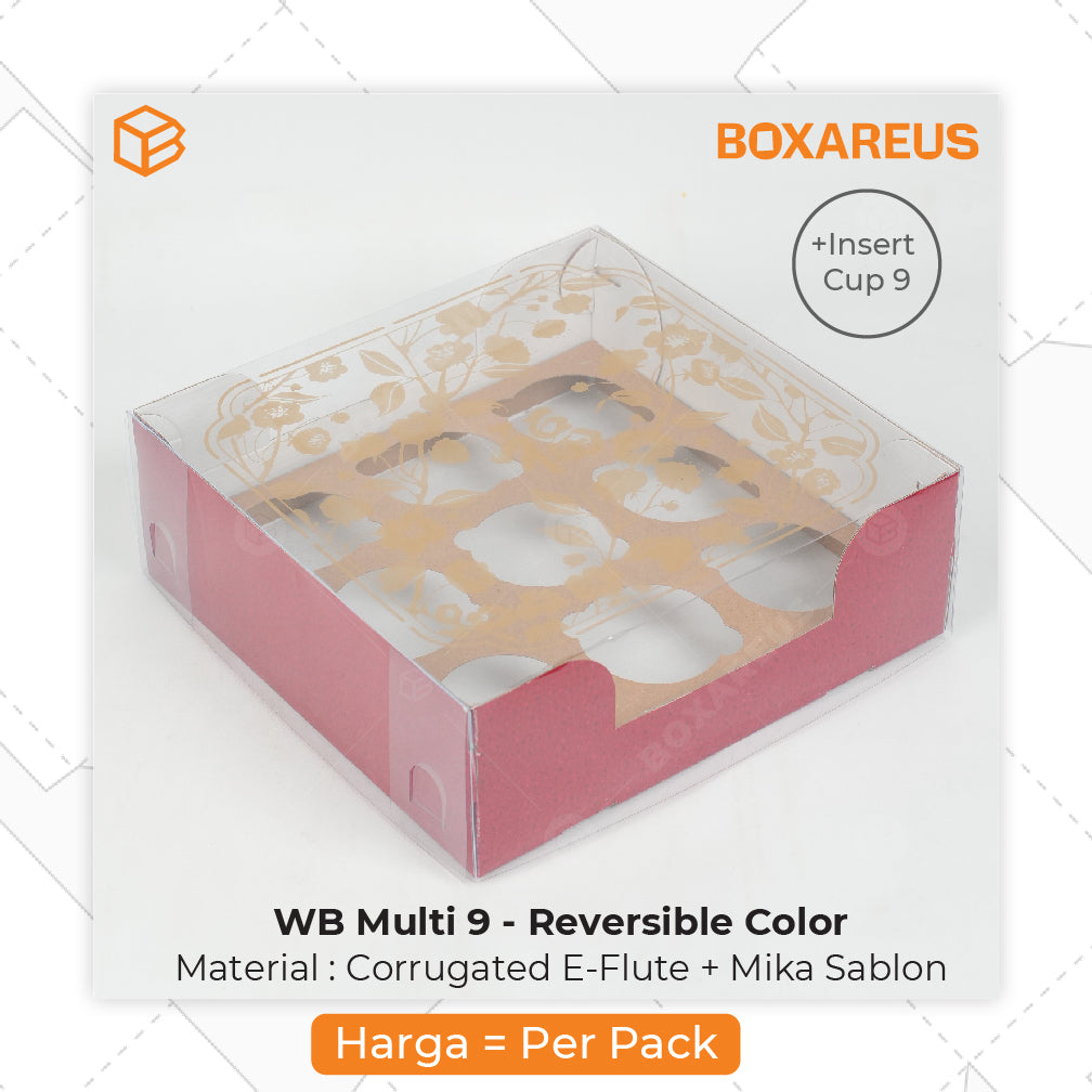 Pudding / Cup Cake Box - WB Multi 9 CNY (5 Pc)