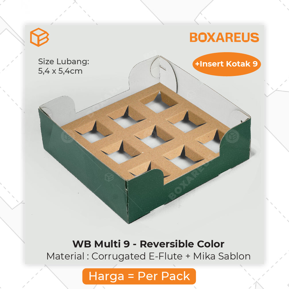 Pudding / Cup Cake Box - WB Multi 9 Eid (5 Pc)