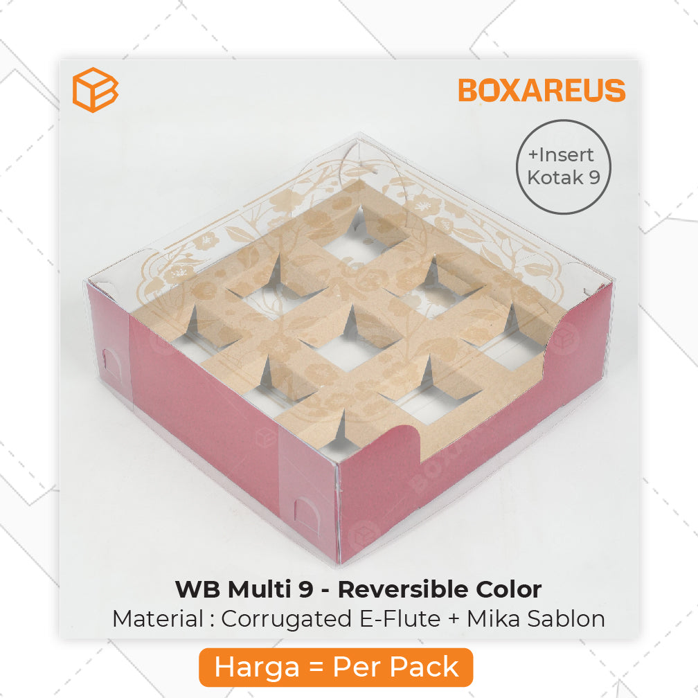 Pudding / Cup Cake Box - WB Multi 9 CNY (5 Pc)