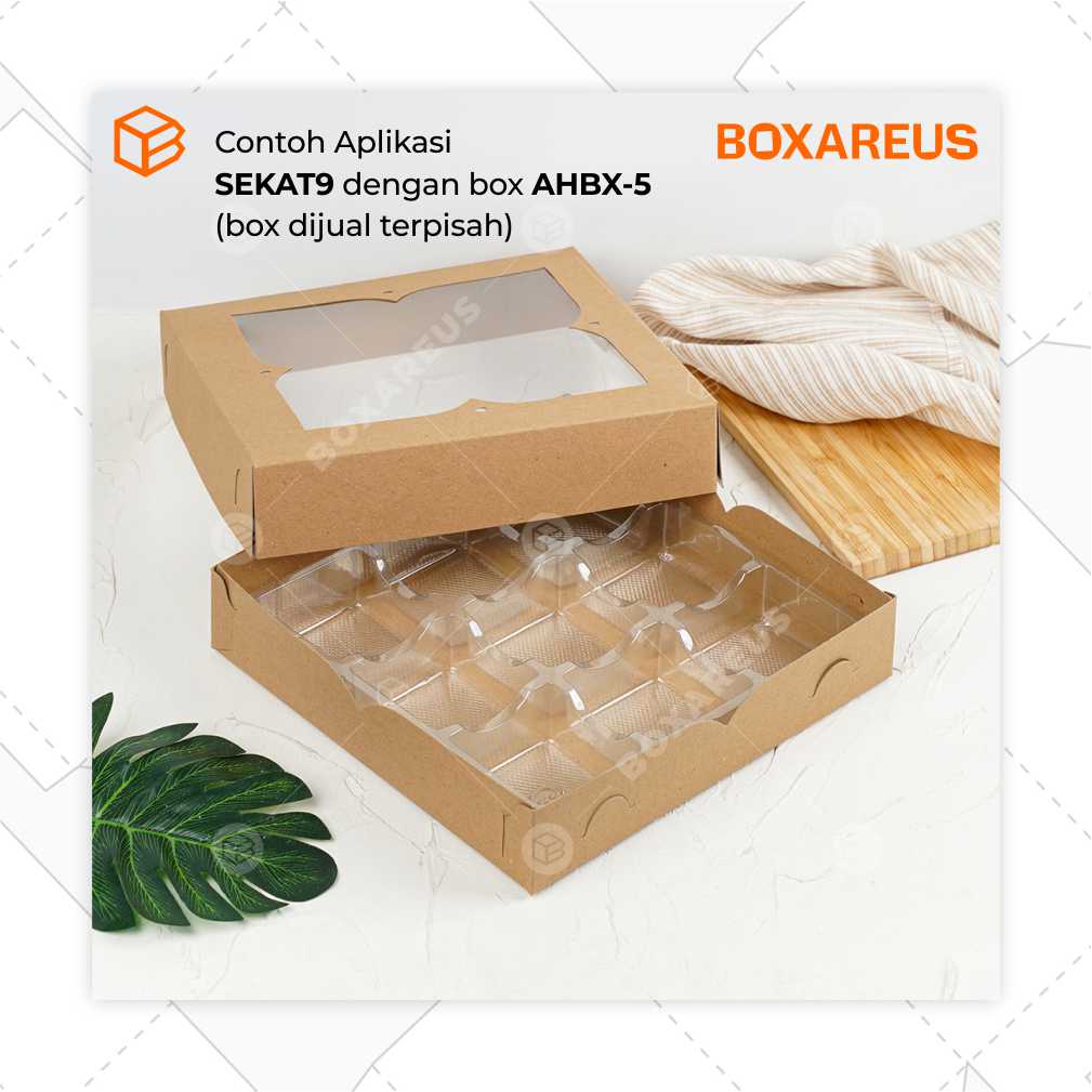 Plastik Tray Puding - PTP Kotak Sekat (50 Pc)