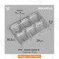 Plastik Tray Puding - PTP Kotak Sekat (50 Pc)