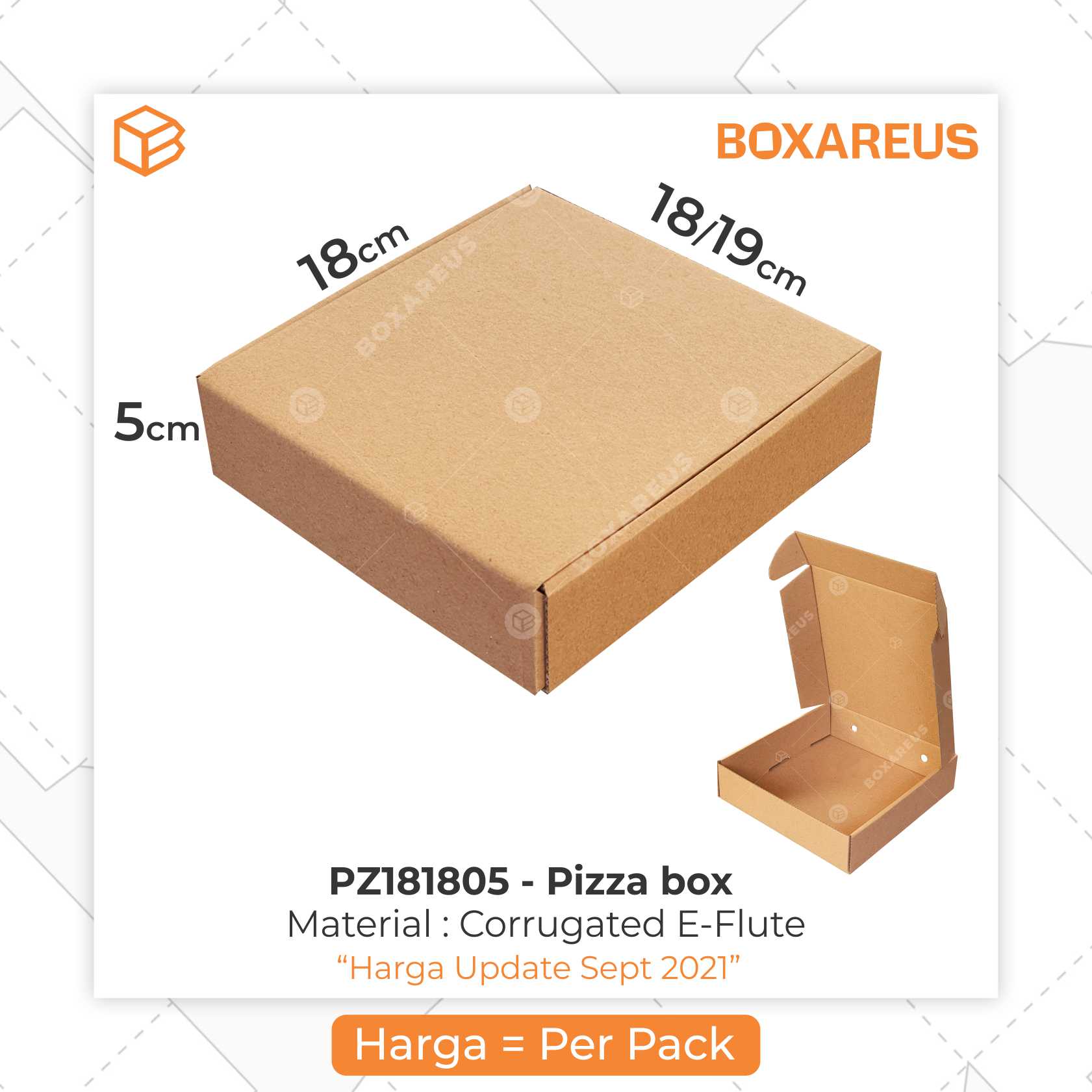 Pizza Box - PZ181805 (20 Pc) – Box Are Us