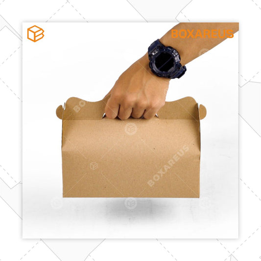 Roll Cake Box - RC220875 Brown + Tray (20 Pc)