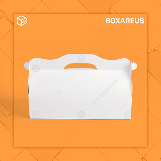 Roll Cake Box - RC271075 White + Tray (10 Pc)