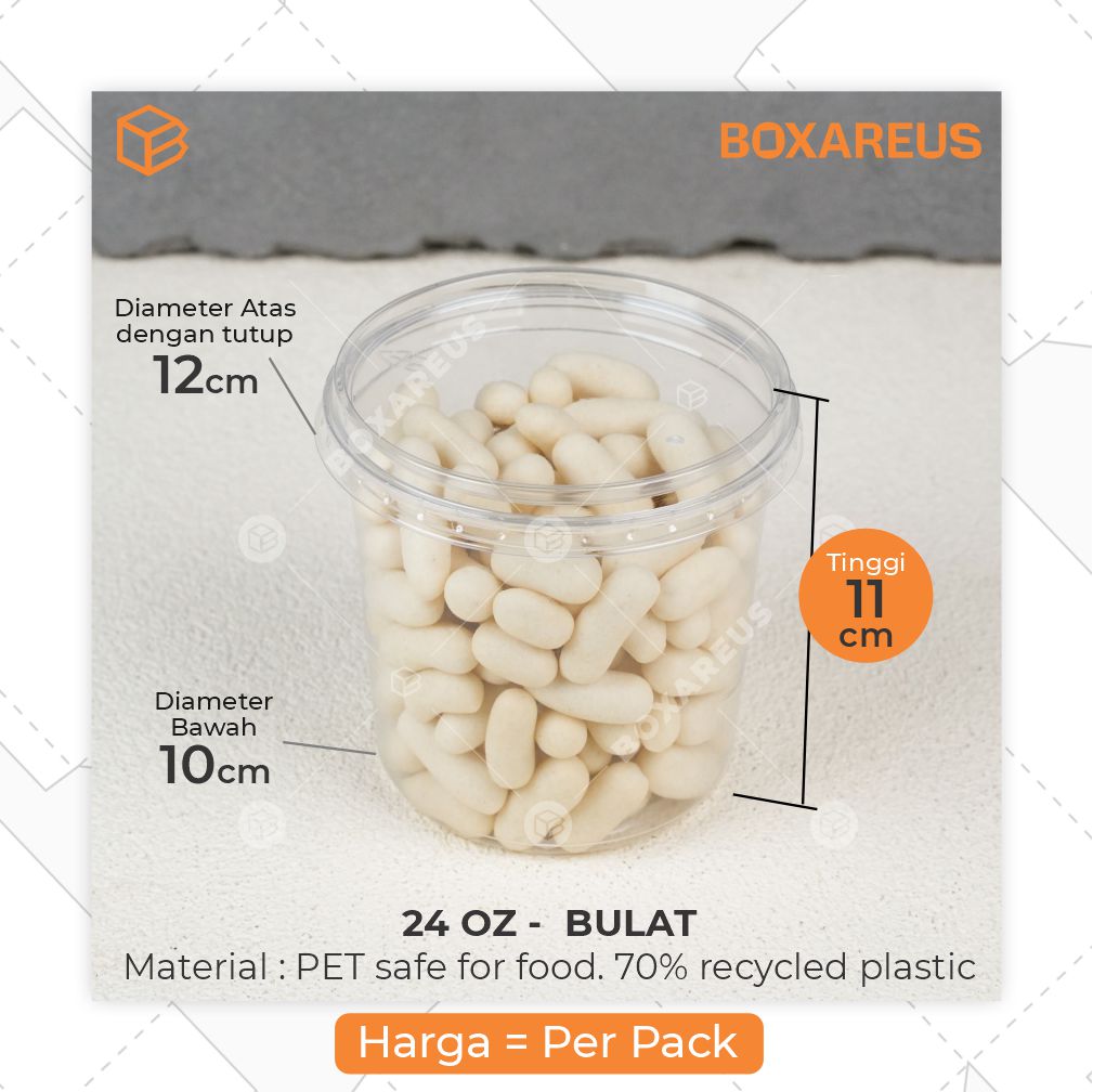 Mangkok Mika/Plastic Bowl - Bulat (30 Pc)