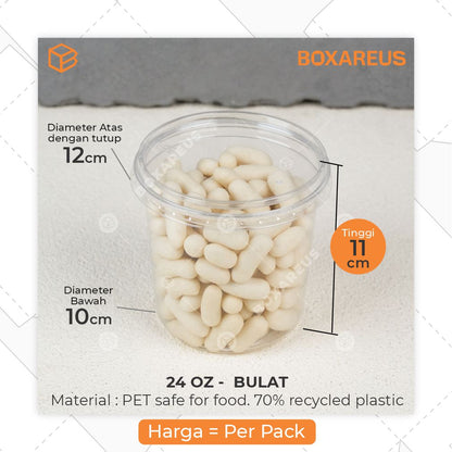 Mangkok Mika/Plastic Bowl - Bulat (30 Pc)