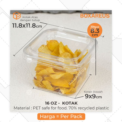 Mangkok Mika/Plastic Bowl - KOTAK (50 Pc)