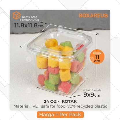Mangkok Mika/Plastic Bowl - KOTAK (50 Pc)