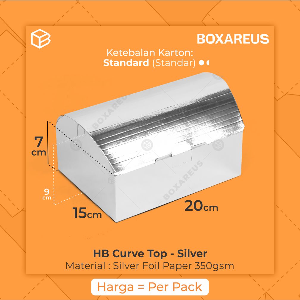 Cake Box - HB Curve Top (10 Pc)