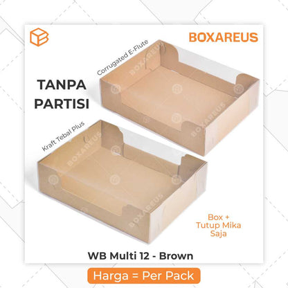 Pudding / Cup Cake Box - WB MULTI 12 (5 Pc)
