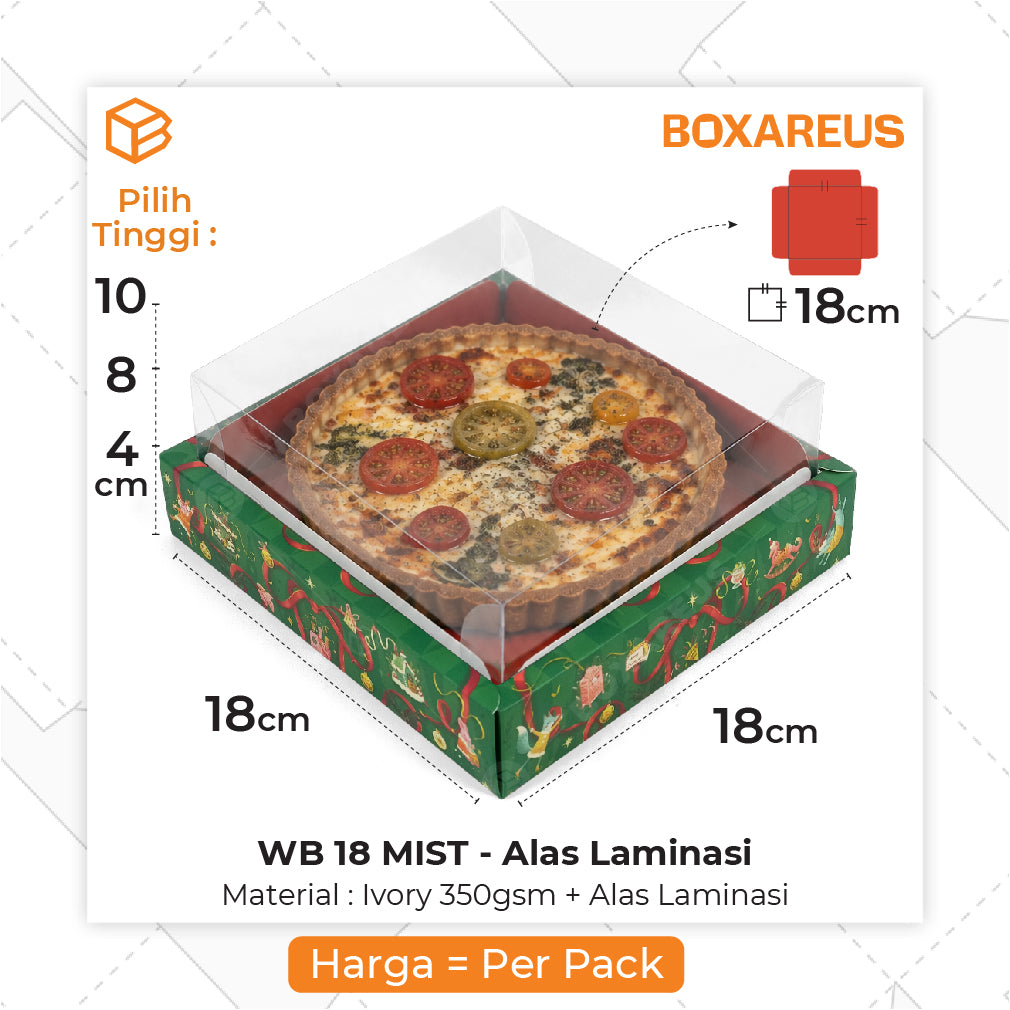Cake Box - WB 18 Mist Alas (10 Pc)