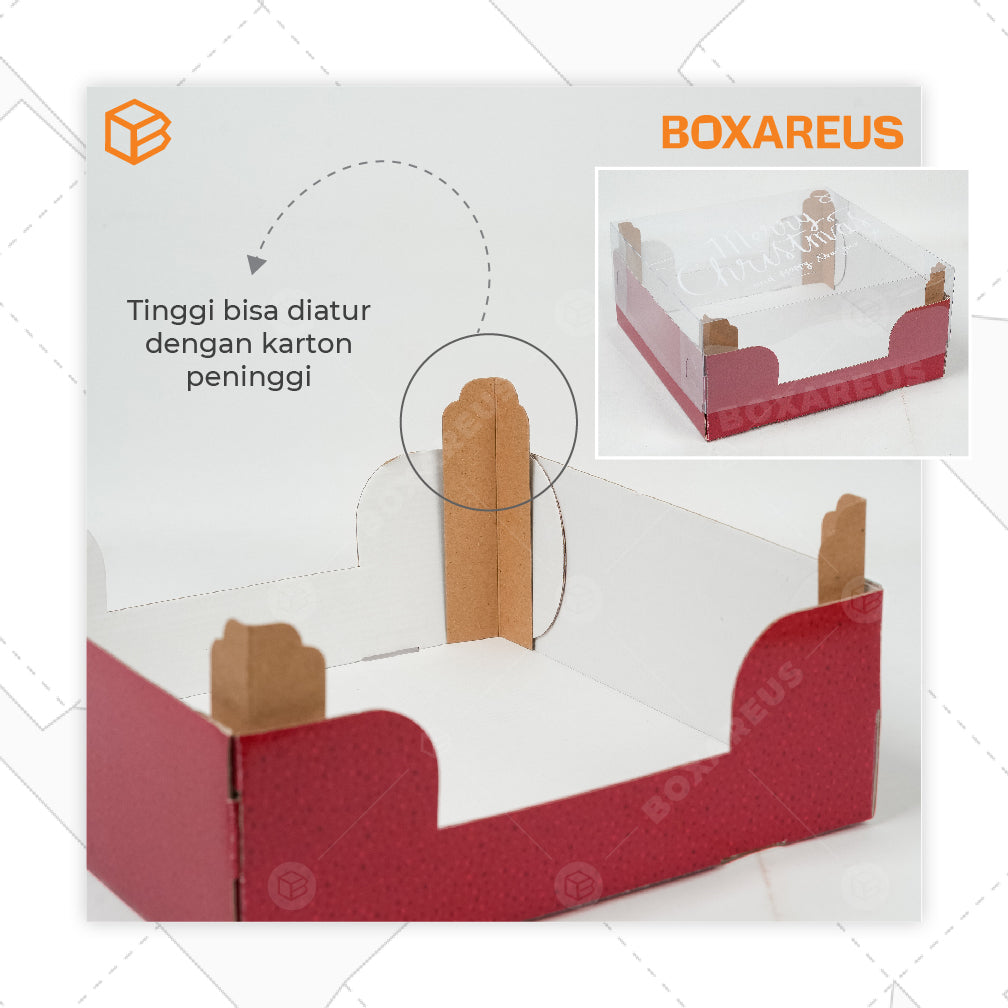 Pudding / Cup Cake Box - WBC Multi 9 Natal (5 Pc)