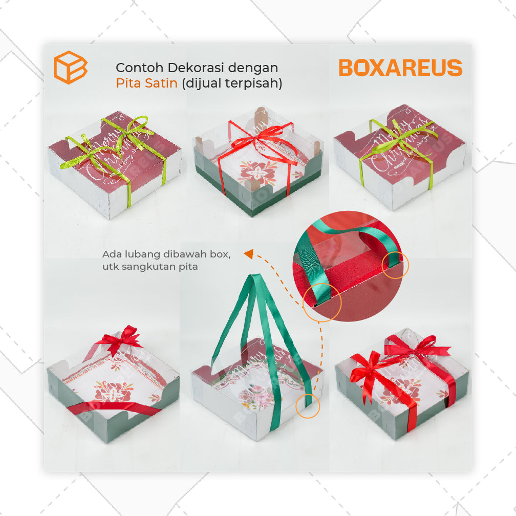Pudding / Cup Cake Box - WBC Multi 9 Natal (5 Pc)