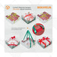 Pudding / Cup Cake Box - WBC Multi 9 Natal (5 Pc)