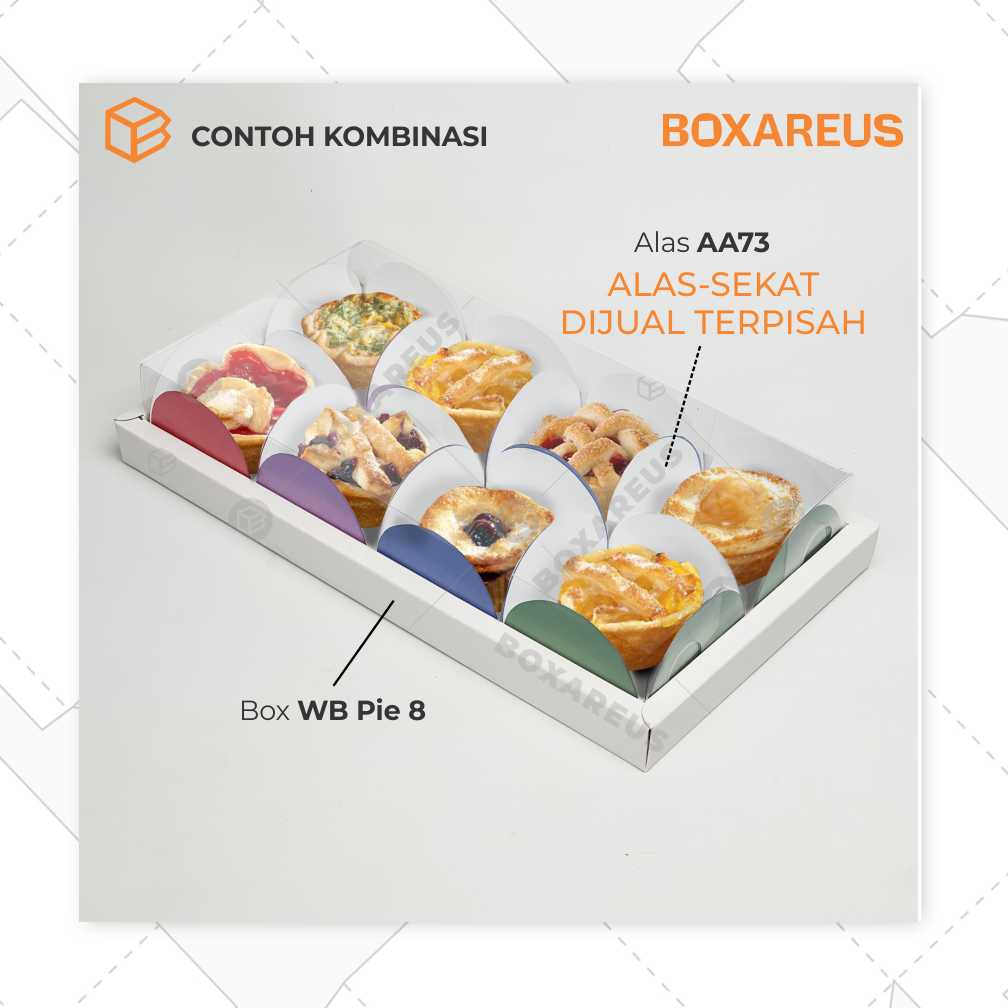 Box Pie Isi 8 - WB Pie 8 (10 pc)