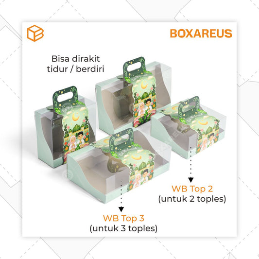 Window Box Toples - WB Top2 Green Belt Eid (10 Pc)