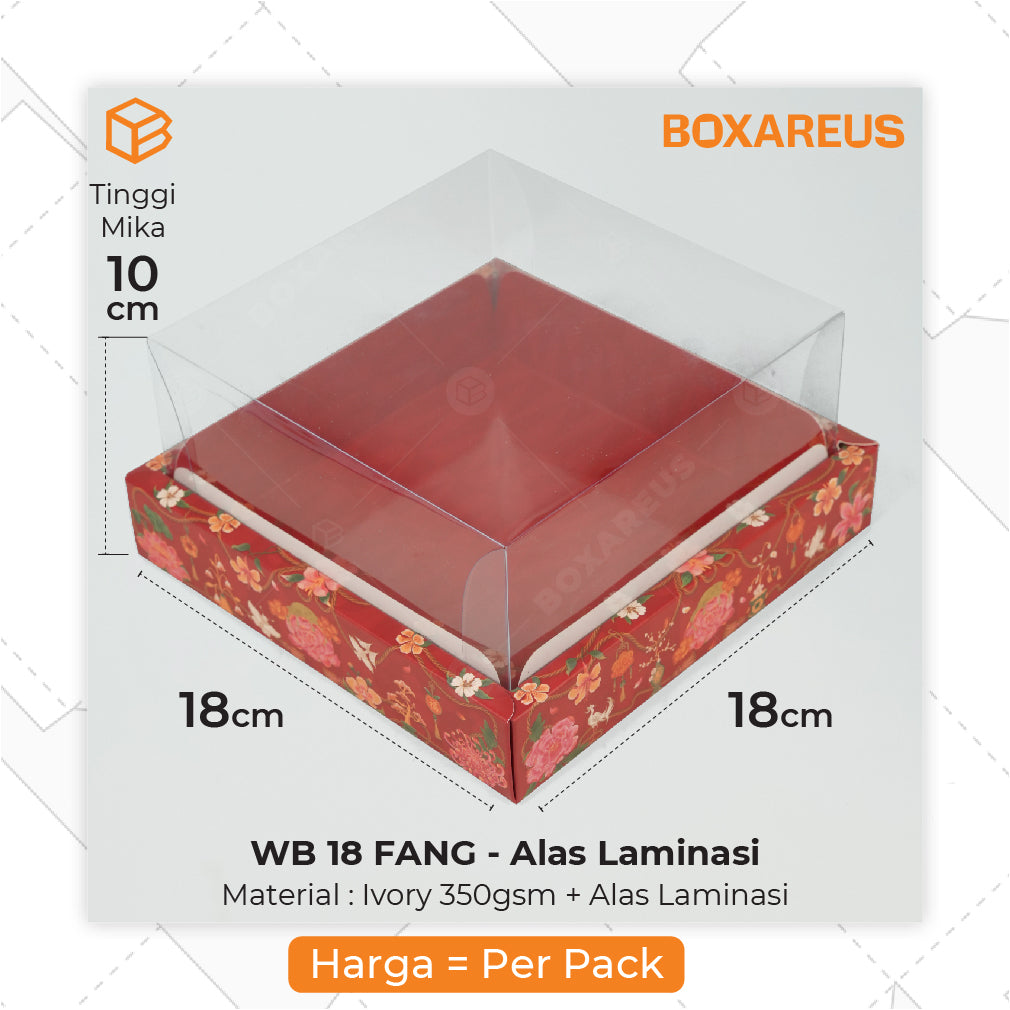 Cake Box - WB 18 Fang Alas (10 Pc)