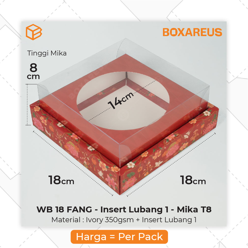 Cake Box - WB 18 Fang Lubang 1 (10 Pc)