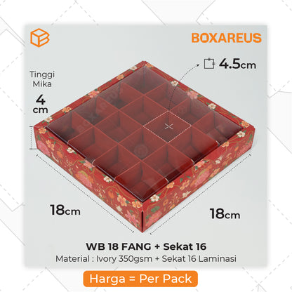 Cake Box - WB 18 Fang Sekat 16 (10 Pc)