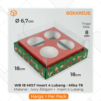 Cake Box - WB Mist Lubang 4 (10 Pc)