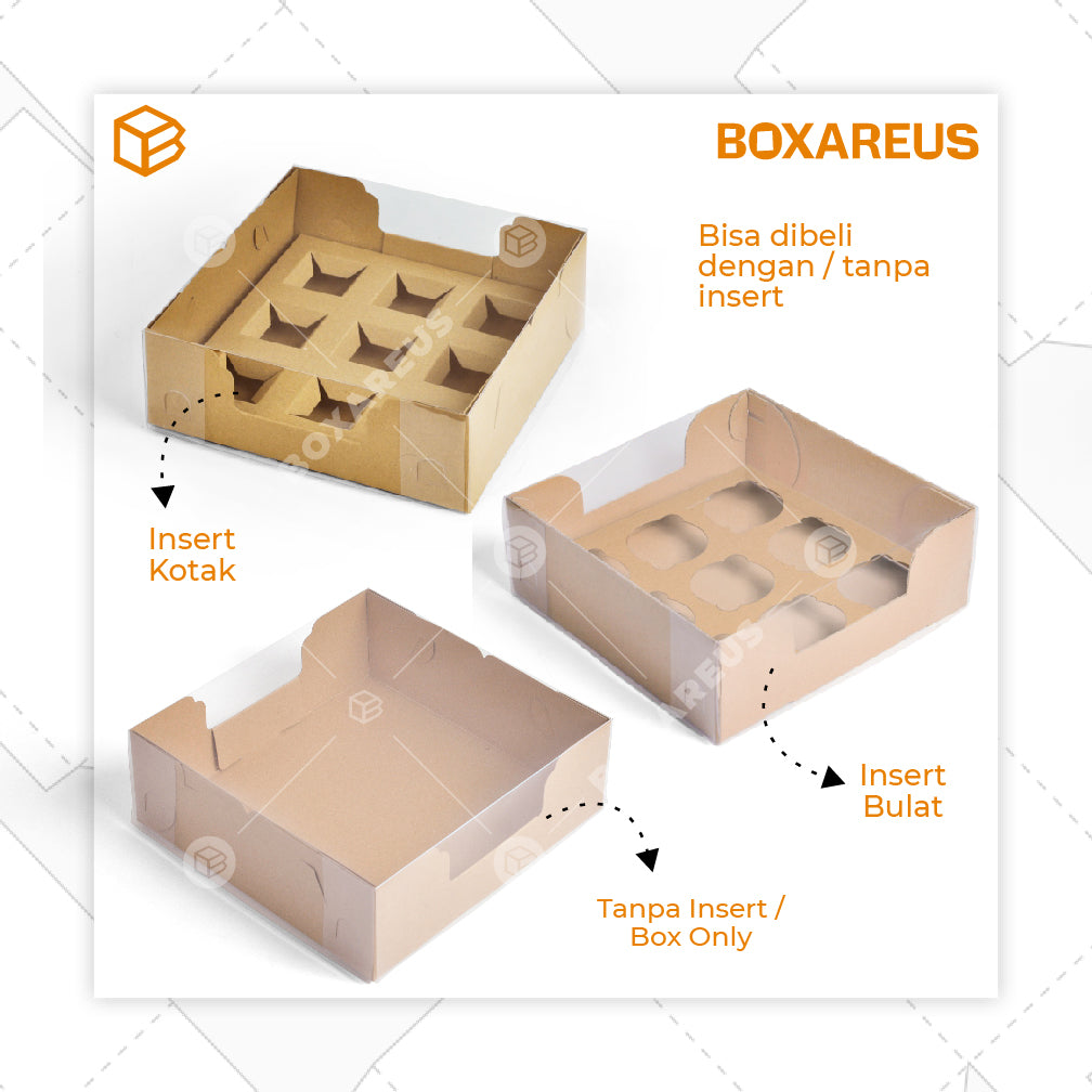 Pudding / Cup Cake Box - WB MULTI 9 (5 pc)