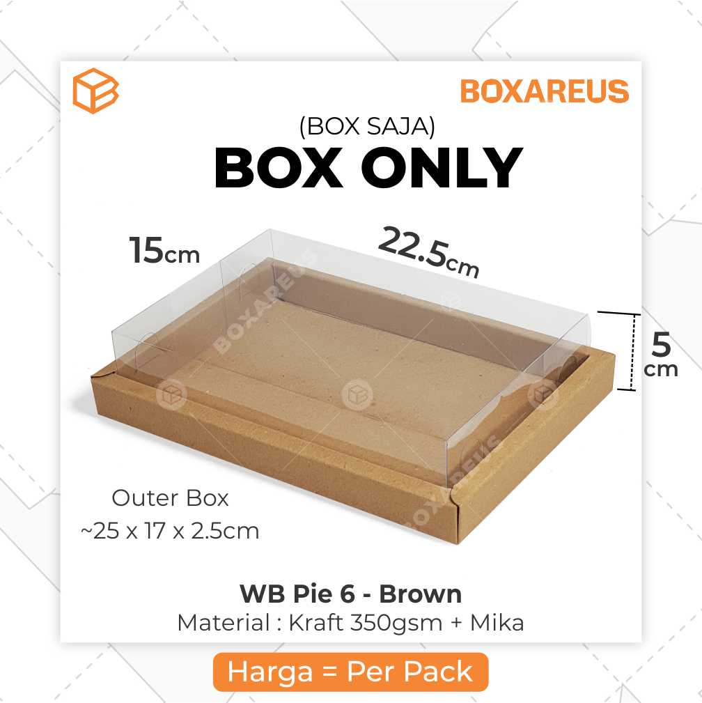 Box Pie Isi 6 - WB Pie 6 (10 pc)