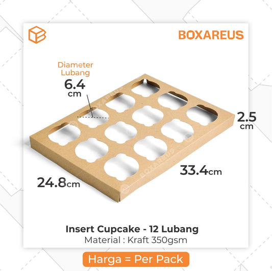 Insert Lubang 12 Cupcake  - INS CUP 12 (10 Pc)