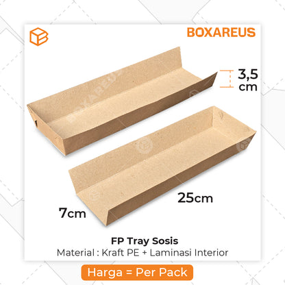 Food Tray - FP Tray Sosis Brown (50 pc)