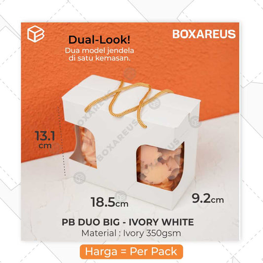 Toples Box Jar - PB Duo Big  (20 Pc)