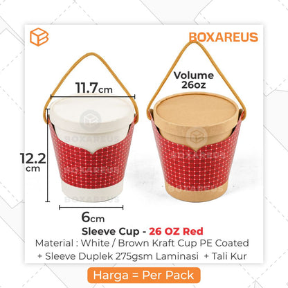 Soup / Ice Cream Cup - Sleeve Cup (10 Pcs)