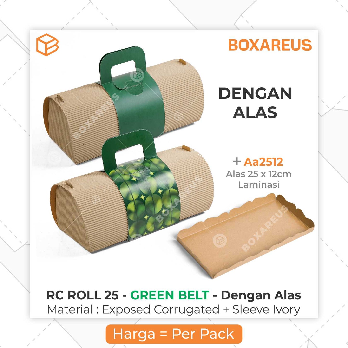 Roll Cake Box - RC ROLL25 (10 Pc)